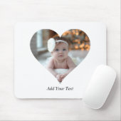 Ontwerp je eigen enkele hartvormige foto muismat (Met muis)