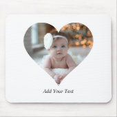 Ontwerp je eigen enkele hartvormige foto muismat (Voorkant)