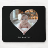 Ontwerp je eigen enkele hartvormige foto muismat (Voorkant)