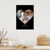 Ontwerp je eigen enkele hartvormige foto poster (Keuken)