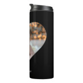 Ontwerp je eigen enkele hartvormige foto thermosbeker (Geroteerd rechts)