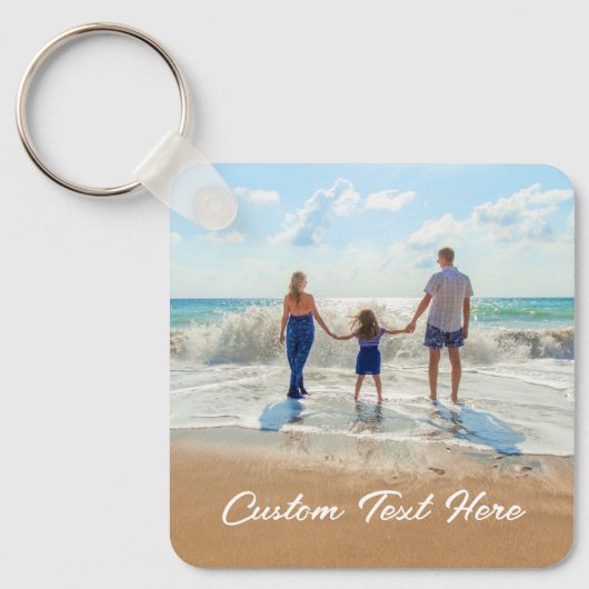 Ontwerp Je Eigen Familie Foto Sleutelhanger Aangep (Voorkant)