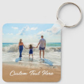 Ontwerp Je Eigen Familie Foto Sleutelhanger Aangep (Achterkant)