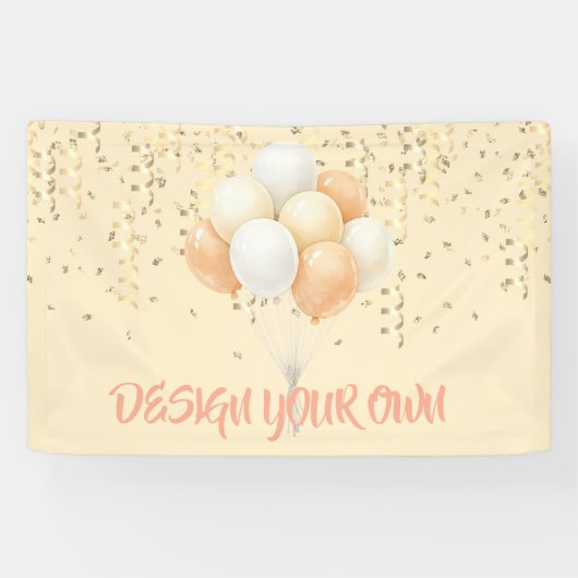 Ontwerp Je Eigen Feest Spandoek (Horizontaal)