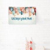 Ontwerp Je Eigen Feestballonnen Spandoek (Insitu)