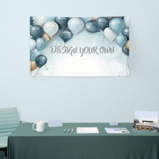 Ontwerp Je Eigen Feestballonnen Spandoek (Beurs)