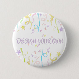 Ontwerp Je Eigen Feestconfetti Ronde Button 5,7 Cm