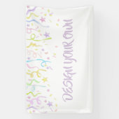 Ontwerp Je Eigen Feestconfetti Spandoek (Verticaal)