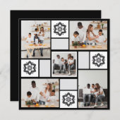 Ontwerp je eigen Floral 5 fotocollage Aankondiging (Voorkant / Achterkant)