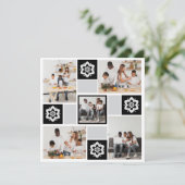 Ontwerp je eigen Floral 5 fotocollage Bedankkaart (Staand voorkant)