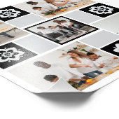 Ontwerp je eigen Floral 5 fotocollage Foto Afdruk (Hoek)