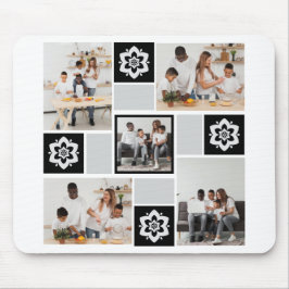 Ontwerp je eigen Floral 5 fotocollage Muismat