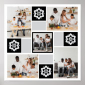 Ontwerp je eigen Floral 5 fotocollage Poster (Voorkant)