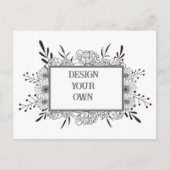 Ontwerp je eigen Floral Announcement Kaart (Voorkant)