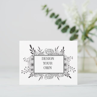 Ontwerp je eigen Floral Announcement Kaart