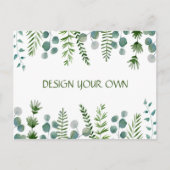 Ontwerp je eigen floral Invitation Briefkaart (Voorkant)