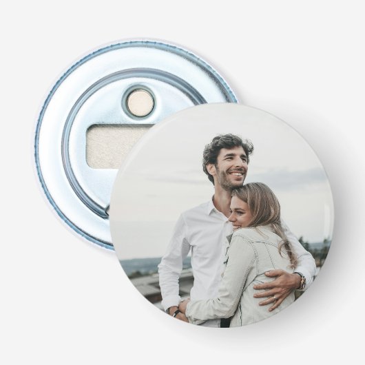 Ontwerp Je Eigen Foto Button Flesopener (Voorkant)