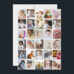 Ontwerp Je Eigen Foto Collage van 30 Foto's Notitiekaartje<br><div class="desc">Personaliseer je fotografie. Je kunt dit aangepaste product maken voor speciale gelegenheden zoals huwelijken,  verjaardagen,  Kerstmis,  feestdagen,  herdenkingen,  afstuderen,  jubilea en meer. Het kan ook worden gegeven als cadeau aan je beste vriend,  goede vriend,  familie en verwanten.</div>