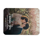 Ontwerp je eigen foto Dank je bruiloft Magneet (Horizontaal)