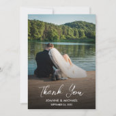 Ontwerp je eigen foto Hartelijk dank voor je trouw Bedankkaart (Voorkant)