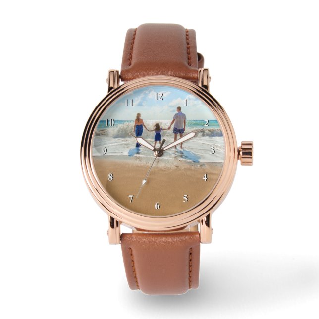 Ontwerp Je Eigen Foto Horloge Cadeau (Voorkant)