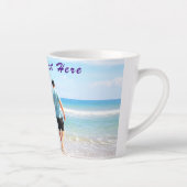 Ontwerp Je Eigen Foto Latte Mok Met Aangepaste Tek (Rechts)