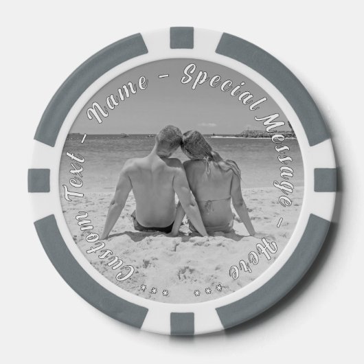 Ontwerp Je Eigen Foto Poker Chips met Aangepaste T (Voorkant)