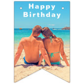 Ontwerp je eigen foto verjaardagsvlaggen voorbeeld vlaggetjes (Eerste vlag)