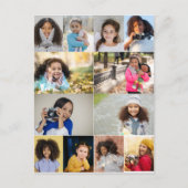 Ontwerp je eigen fotocollage met 12 foto's briefkaart (Voorkant)