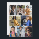 Ontwerp je eigen fotocollage met 8 foto's feestdagenkaart<br><div class="desc">Personaliseer je eigen persoonlijke fotografie. Je kunt dit aangepaste product maken voor speciale gelegenheden zoals huwelijken,  verjaardagen,  Kerstmis,  feestdagen,  herdenkingen,  afstuderen,  jubilea en meer. Het kan ook worden gegeven als cadeau aan je beste vriend,  goede vriend,  familie en verwanten.</div>