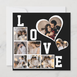 Ontwerp je eigen fotocollage met 8 foto's feestdagenkaart