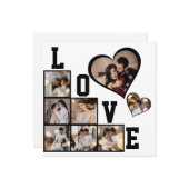 Ontwerp je eigen fotocollage met 8 foto's kaart (Voorkant / Achterkant in situ)