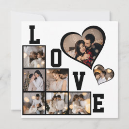 Ontwerp je eigen fotocollage met 8 foto's kaart