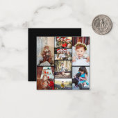 Ontwerp je eigen fotocollage met 8 foto's notitiekaartje (Voorkant / Achterkant in situ)