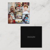 Ontwerp je eigen fotocollage met 8 foto's notitiekaartje (Voorkant / Achterkant)