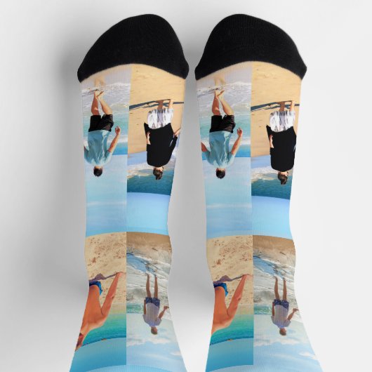Ontwerp je eigen fotocollage sokken gepersonalisee (Top)