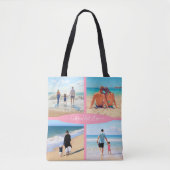 Ontwerp Je Eigen Fotocollage Tote Tas Aangepaste T (Voorkant)