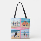 Ontwerp Je Eigen Fotocollage Tote Tas Aangepaste T (Achterkant)
