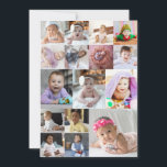 Ontwerp je eigen fotocollage van 16 foto's feestdagenkaart<br><div class="desc">Personaliseer je eigen persoonlijke fotografie. Je kunt dit aangepaste product maken voor speciale gelegenheden zoals bruiloften,  verjaardagen,  Kerstmis,  feestdagen,  herdenkingen,  afstuderen,  jubilea en meer. Het kan ook worden gegeven als cadeau aan je beste vriend,  goede vriend,  familie en verwanten.</div>