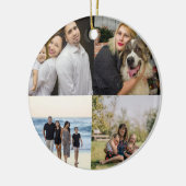 Ontwerp je eigen fotocollage van 4 families keramisch ornament (Links)