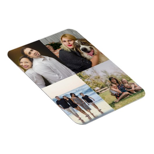 Ontwerp je eigen fotocollage van 4 families magneet (Rechterzijde)