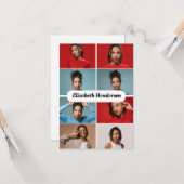 Ontwerp je eigen fotocollage van 8 foto's kaart (Voorkant / Achterkant in situ)