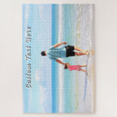 Ontwerp je eigen fotopuzzelcadeau met tekstnaam legpuzzel (Verticaal)