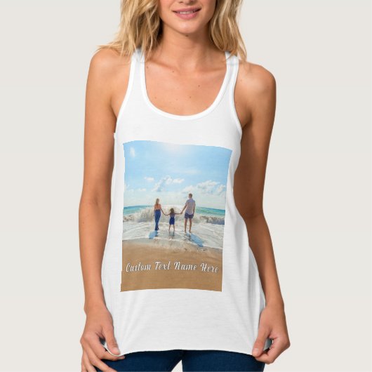 Ontwerp je eigen fototanktop met gepersonaliseerde tanktop (Voorkant)