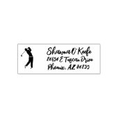 Ontwerp je eigen gepersonaliseerde adres golf them  zelfinktende stempel (Design)