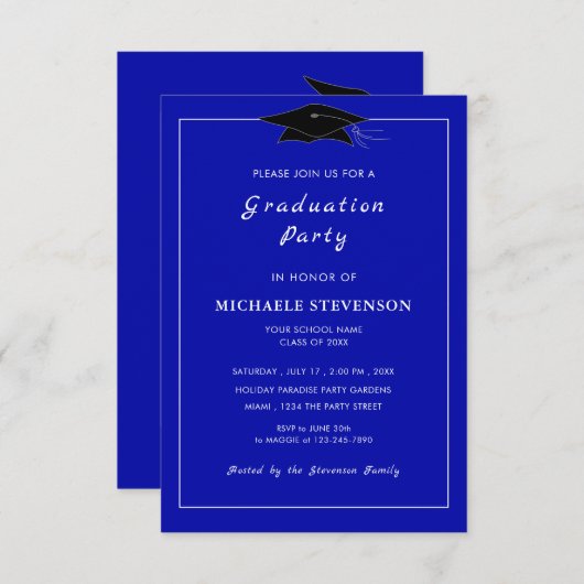 Ontwerp je eigen gepersonaliseerde Afstuderen uitn Kaart (Voorkant / Achterkant)