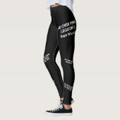 Ontwerp je eigen gepersonaliseerde High Waist Blac Leggings (Links)