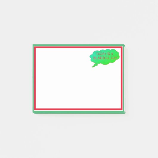 Ontwerp je eigen gepersonaliseerde op maat gedrukt post-it® notes (Voorkant)