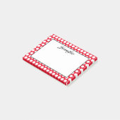 Ontwerp je eigen gepersonaliseerde witte stippen post-it® notes (Schuin)