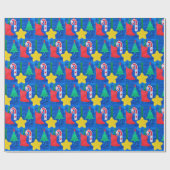 Ontwerp je eigen geschenkverpakking met de kunst v cadeaupapier (Vlak)